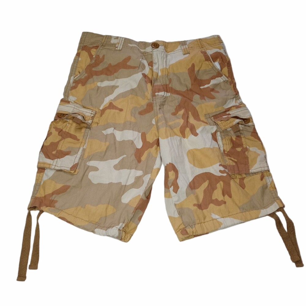 Encrypted Boys Brown/Tan Camouflage Shorts Size 18